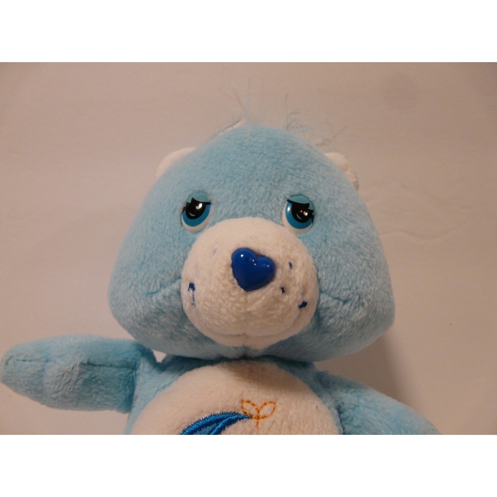 VTG 2002 Care Bears Plush Bedtime Bear 8" Stuffed Animal Blue Moon Gold Star Toy - Picture 3 of 10